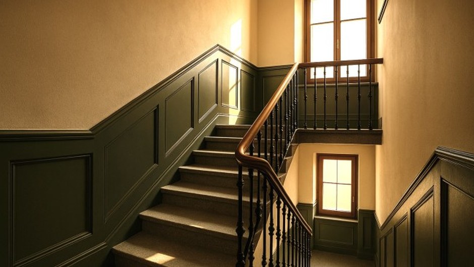 Cage d'escalier d'immeuble rénovée par G. Pucci SA